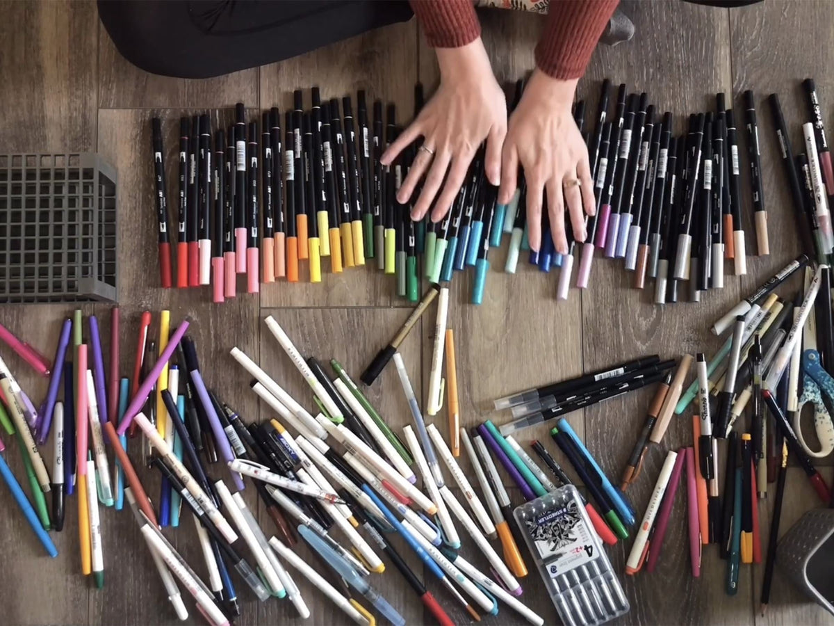Stabilo Pen 68 Metallic Felt Tip Markers Set of 6 – Jenni Bick Custom  Journals