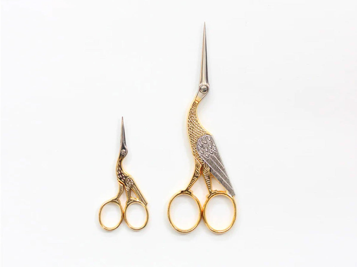 Gold Bird Embroidery Scissors in Gift Box