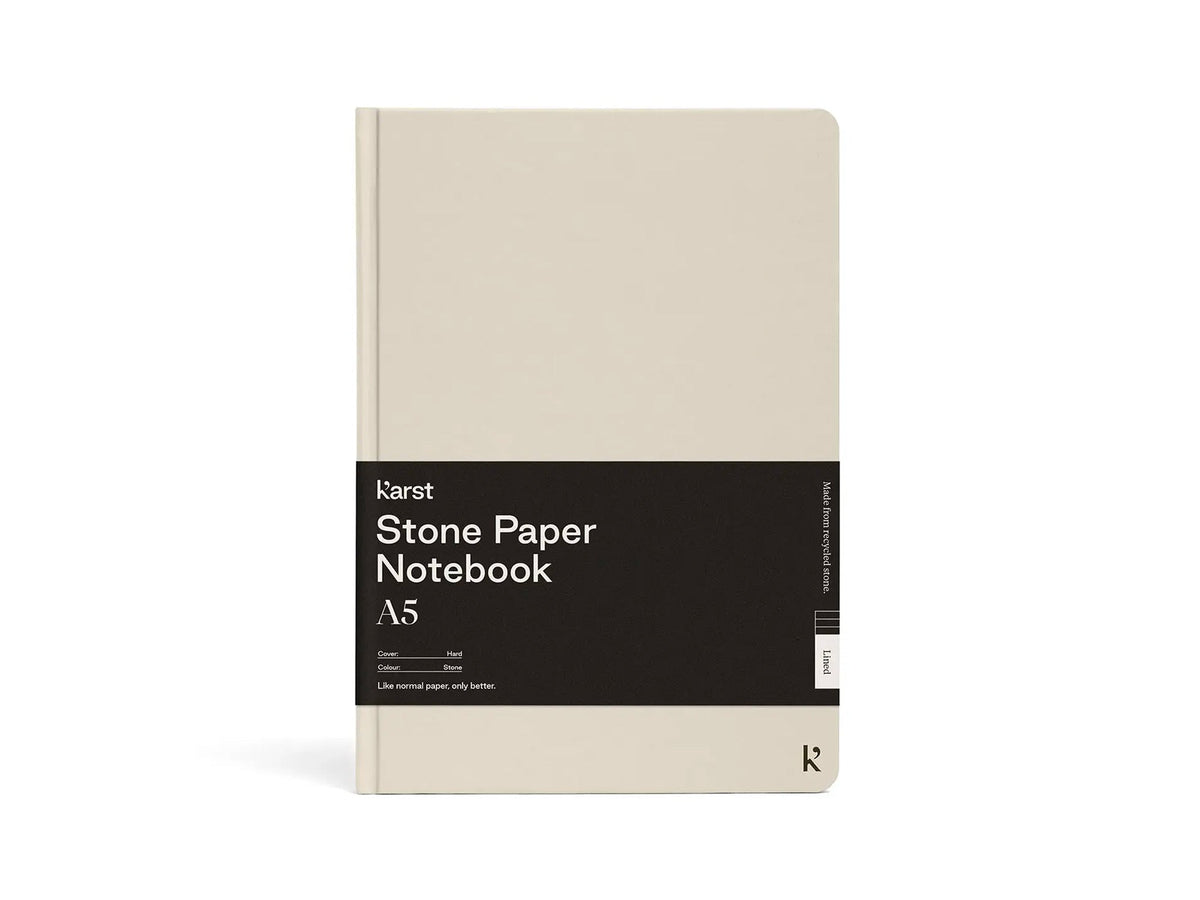 Karst Grey Pocket Stone Paper Notebook - Sample