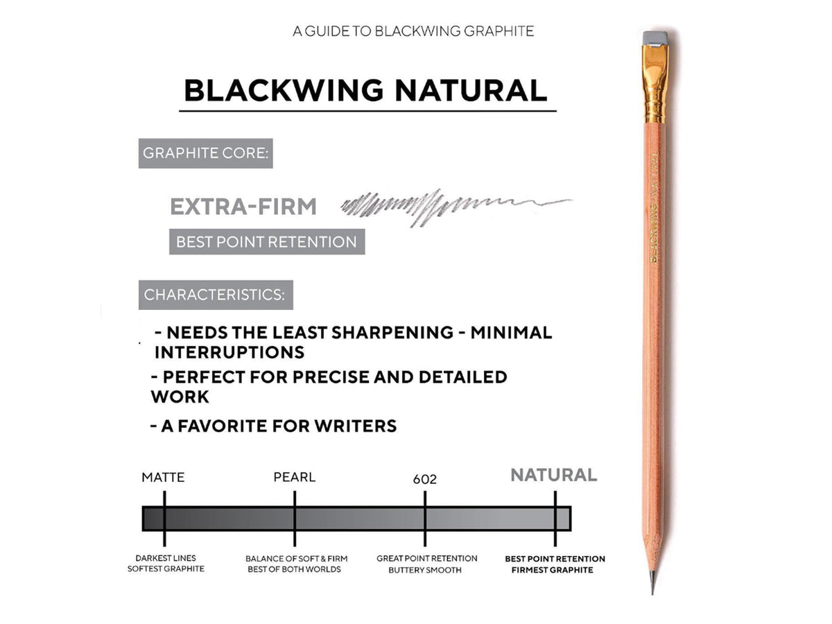 Blackwing Natural - Set of 12 Pencils