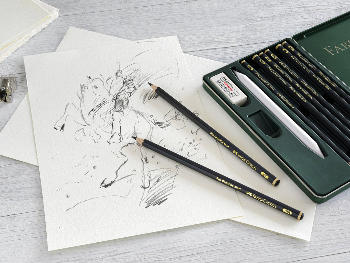Faber-Castell PITT Graphite Matt Pencils - 11 Piece Set, Hobby Lobby