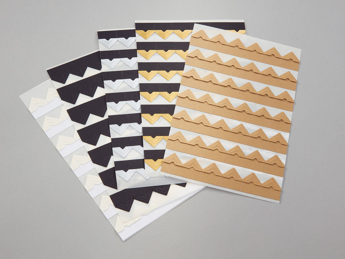 Scrapbook Adhesives Paper Photo Corners Self-Adhesive 72/Pkg .5 Variety Pack