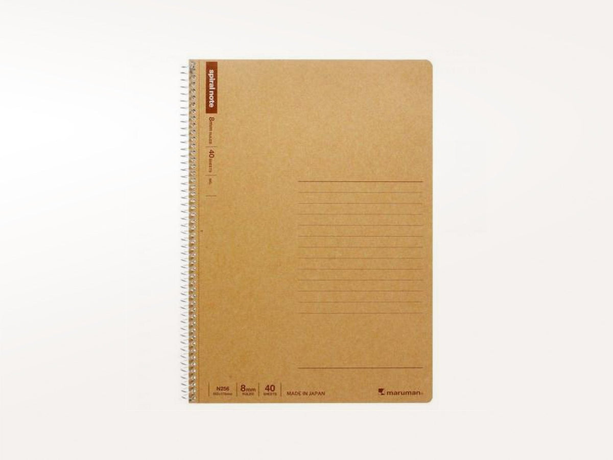 Maruman Spiral Notebook Basic - B5 - 80 Sheets Plain