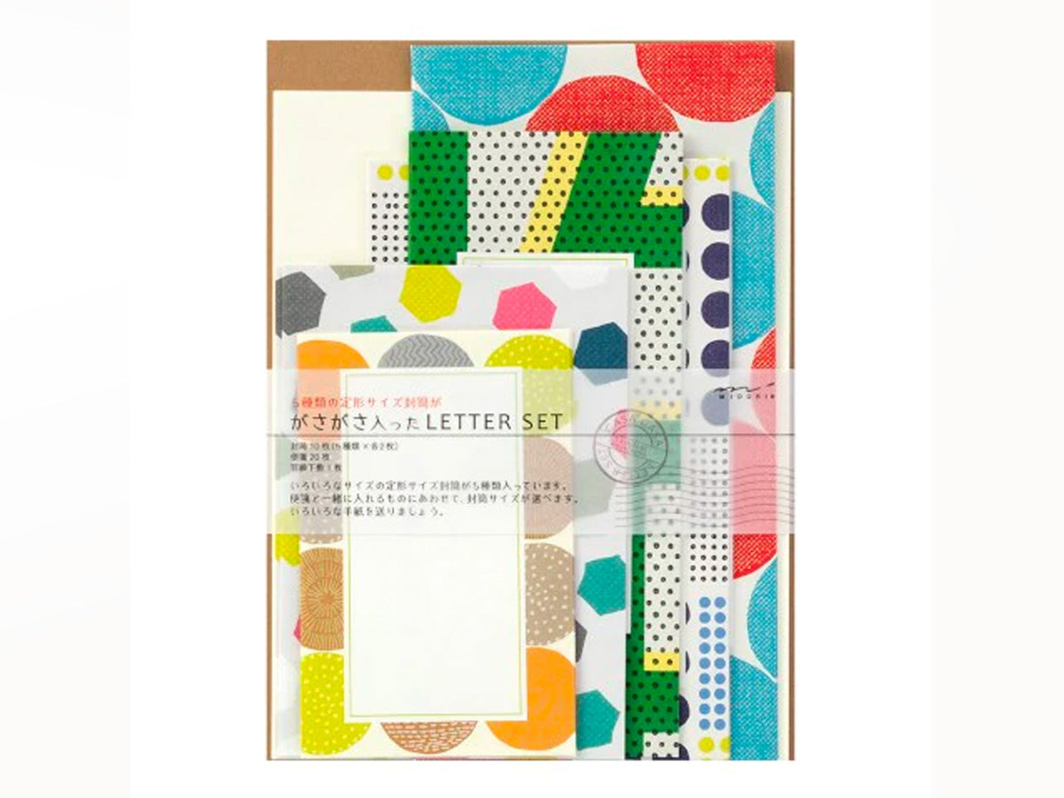 Midori Letter Writing Set - 462 Letterpress Pink Frame
