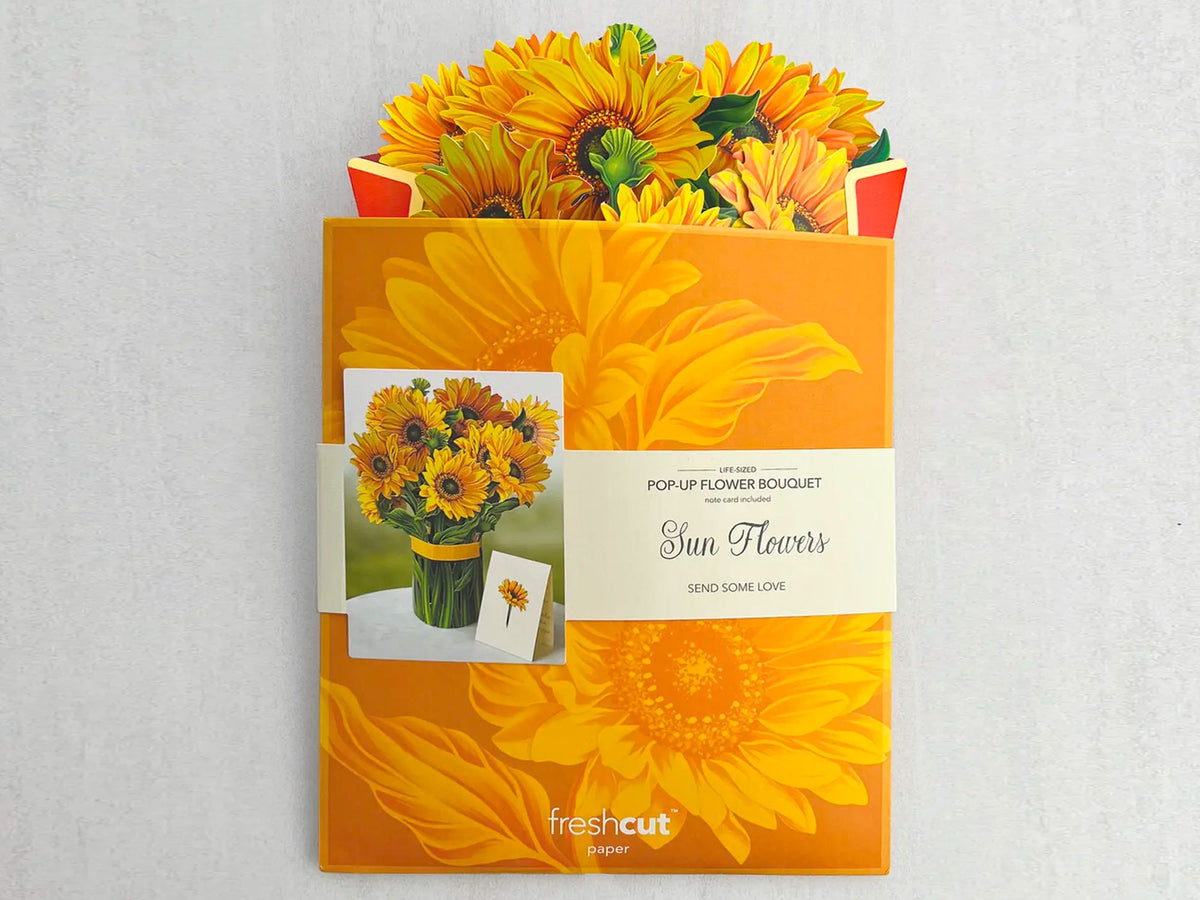 Craft Paper Sunflower Bouquet: Adding Life and Color to Cards