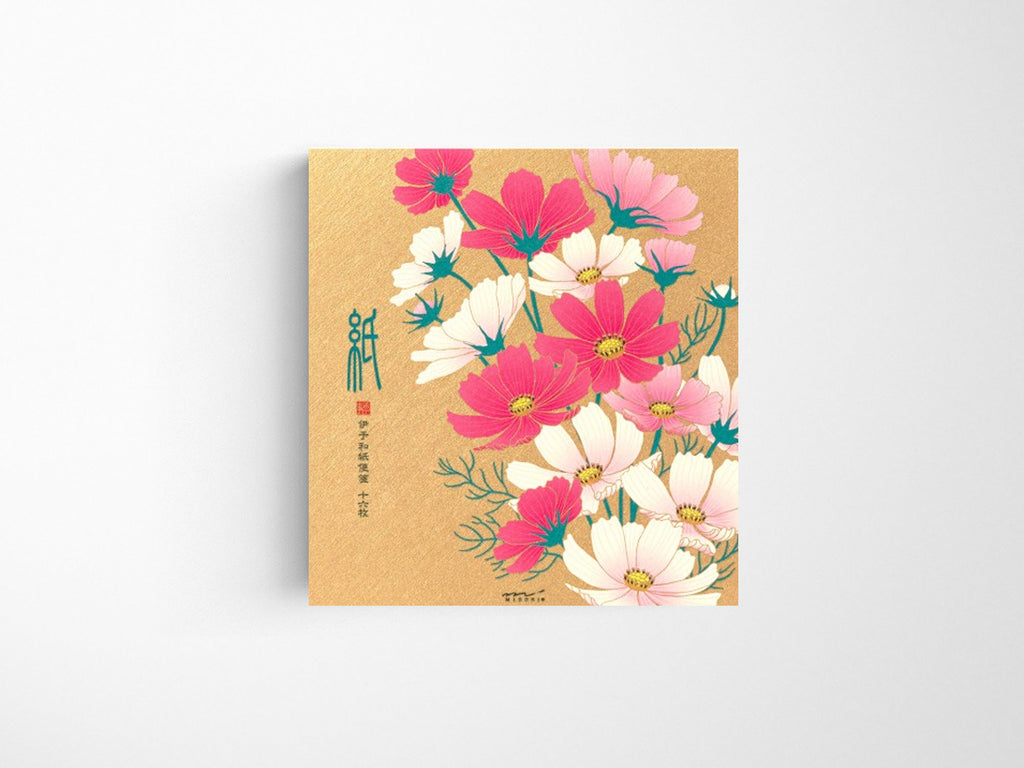 Midori Seasonal Autumn Cosmos Letter Pad