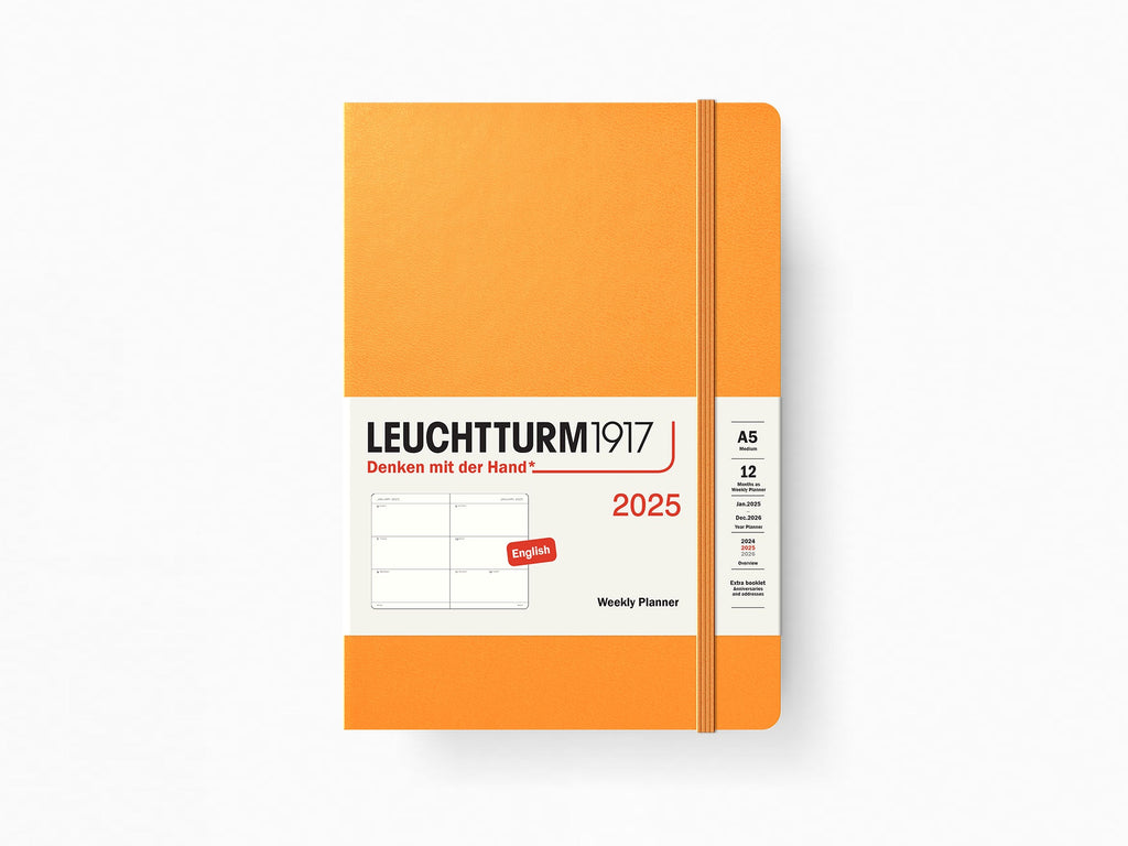 2025 Leuchtturm 1917 Weekly Planner - APRICOT Hardcover