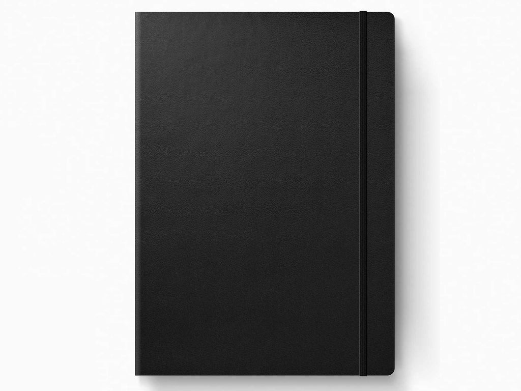 2025 Leuchtturm 1917 Weekly Planner & Notebook - BLACK Hardcover, Ruled Pages