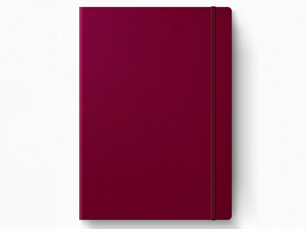2025 Leuchtturm 1917 Weekly Planner & Notebook - PORT RED Hardcover, Ruled Pages