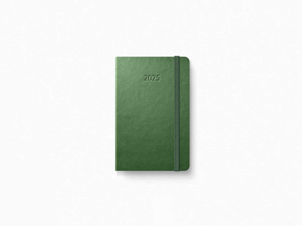 2025 Moleskine 12 Month Daily Planner - MYRTLE GREEN Hardcover