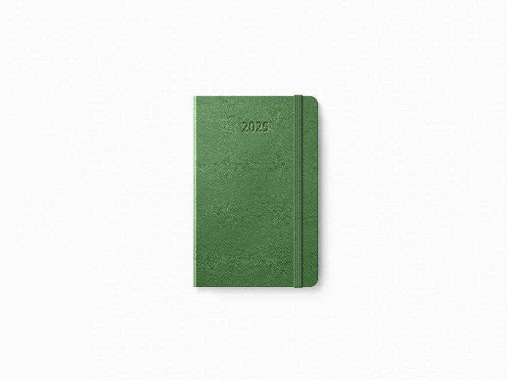 2025 Moleskine 12 Month Daily Planner - MYRTLE GREEN Softcover