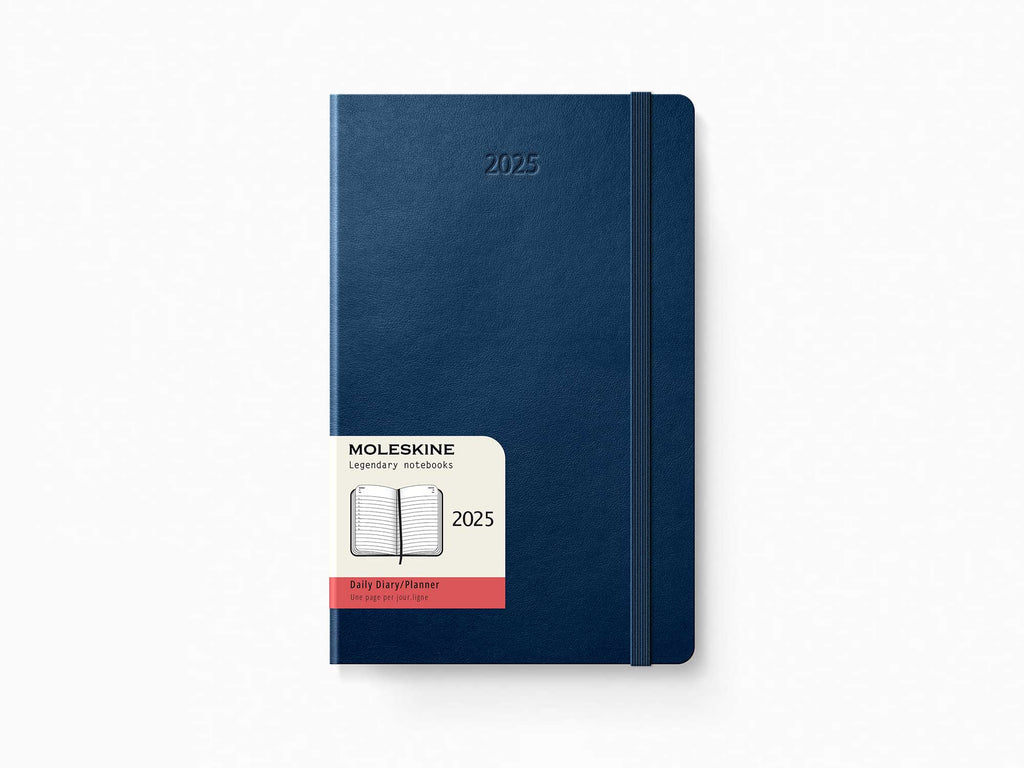 2025 Moleskine 12 Month Daily Planner - SAPPHIRE BLUE Softcover