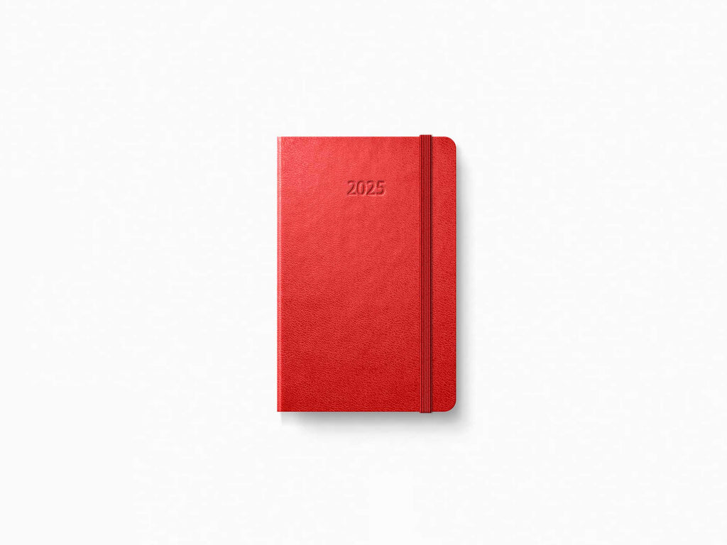2025 Moleskine 12 Month Daily Planner - SCARLET RED Hardcover