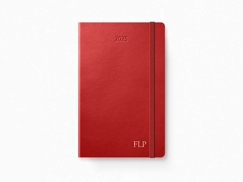 2025 Moleskine 12 Month Daily Planner SCARLET RED Softcover Jenni