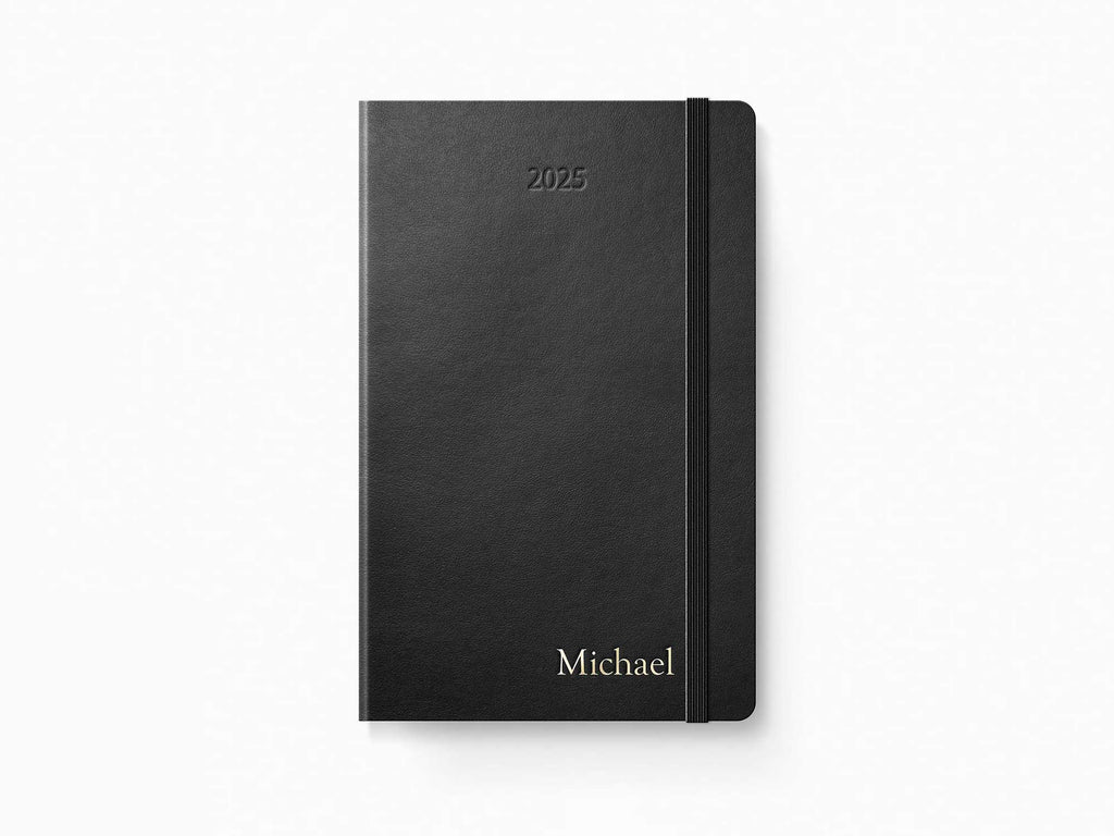 2025 Moleskine 12 Month Monthly Planner - BLACK Softcover