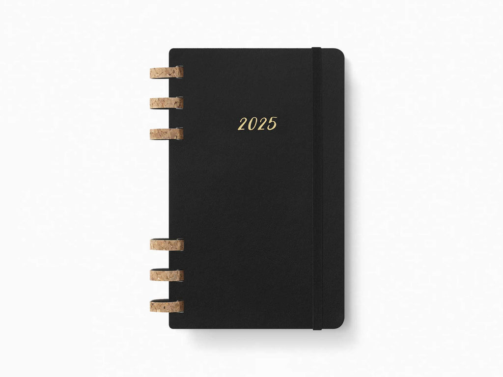 2025 Moleskine 12 Month Spiral Planners/Diaries - BLACK Softcover