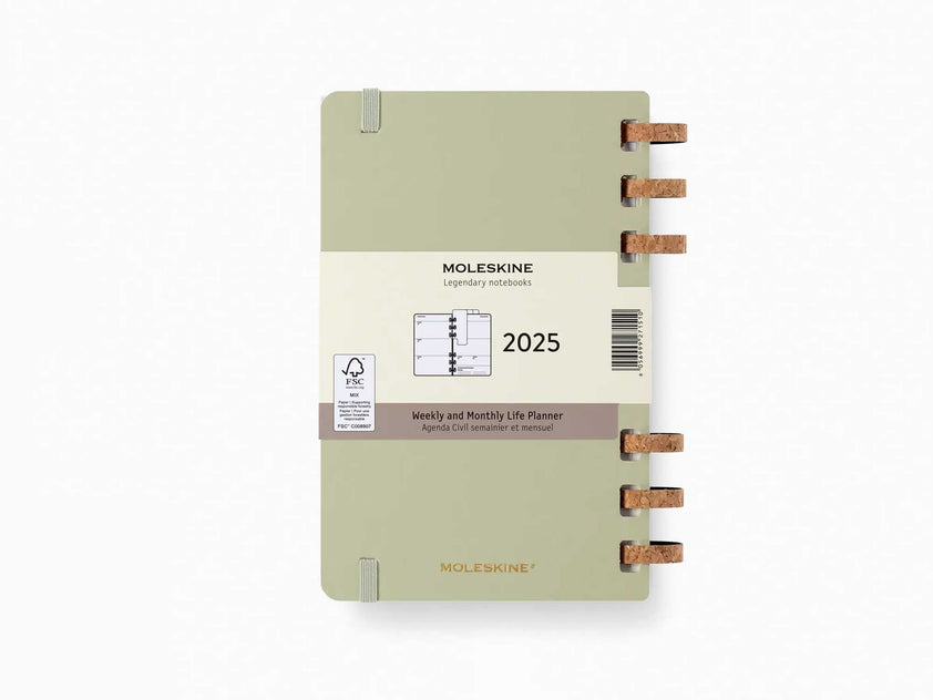 2025 Moleskine 12 Month Spiral Planners/Diaries KIWI Hardcover