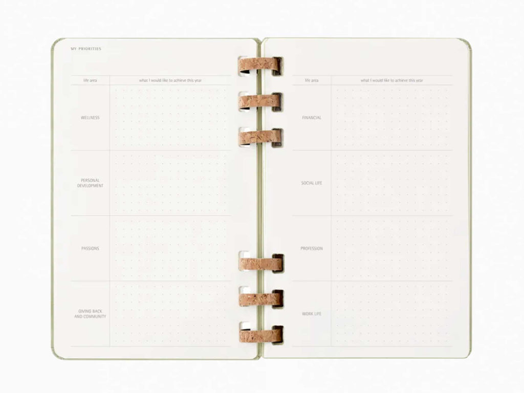 2025 Moleskine 12 Month Spiral Planners/Diaries - KIWI Hardcover