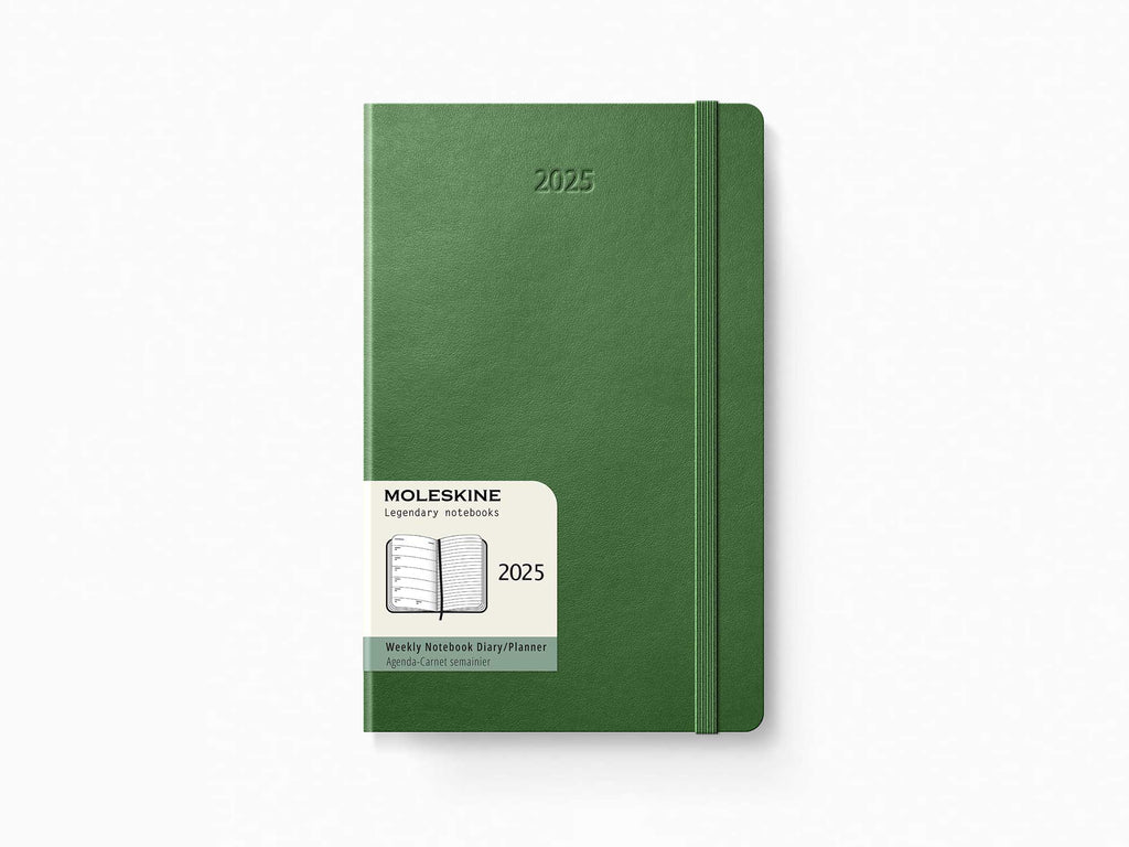 2025 Moleskine 12 Month Weekly Planner - MYRTLE GREEN Softcover