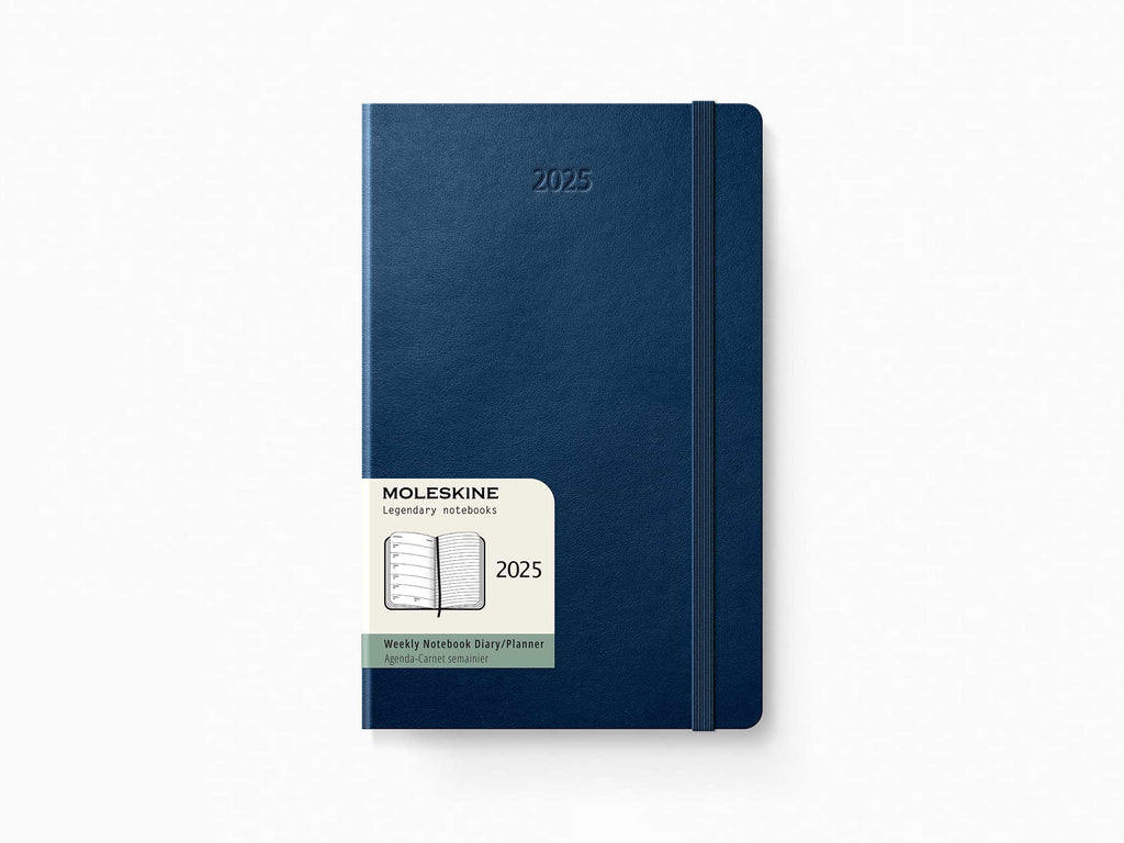 2025 Moleskine 12 Month Weekly Planner - SAPPHIRE BLUE Softcover