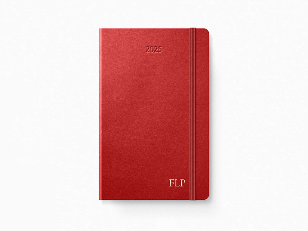 2025 Moleskine 12 Month Weekly Planner - SCARLET RED Softcover