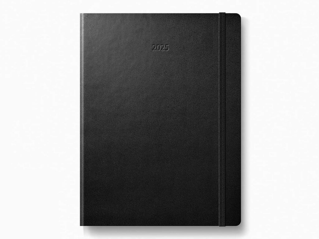2025 Moleskine 12 Month Weekly Vertical PRO Planner - BLACK Hardcover