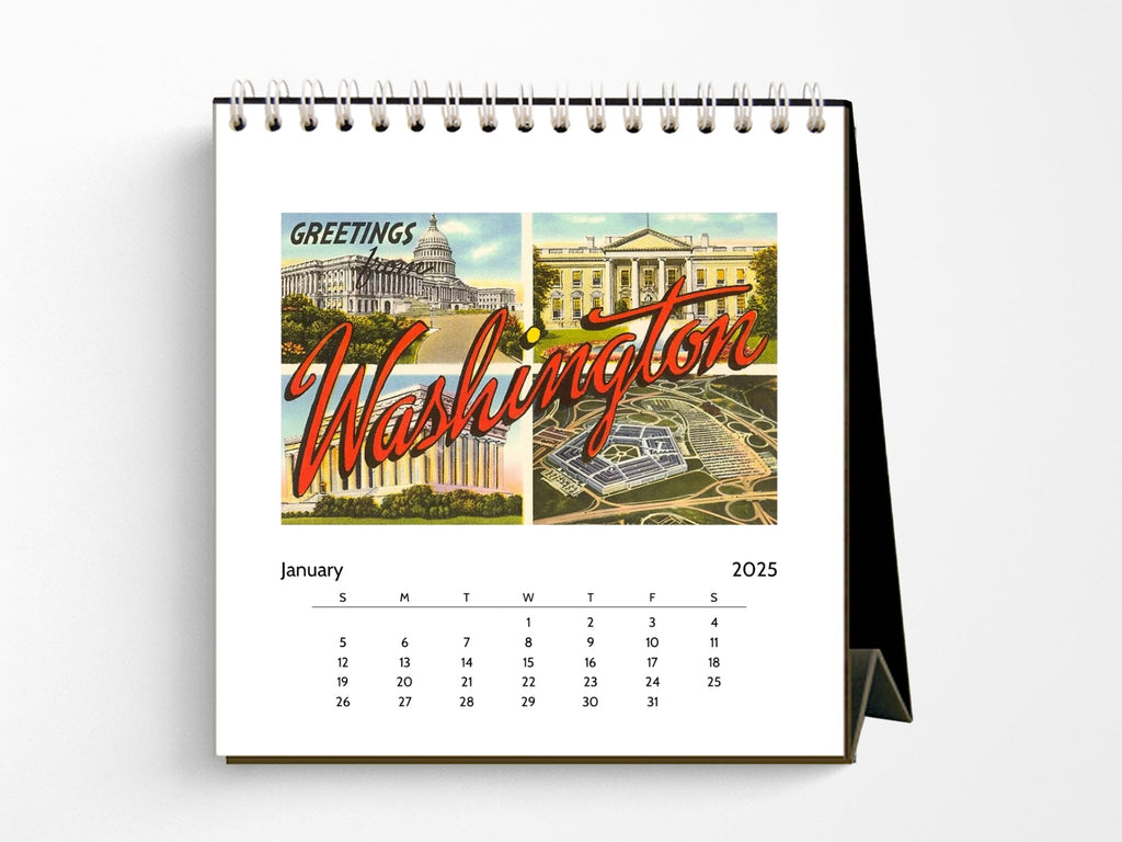 2025 Washington DC Desk Calendar