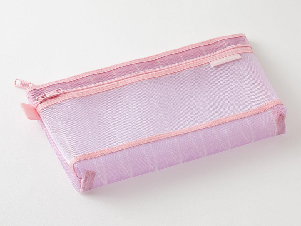 Limited Edition Mesh Pen Pouch - Stripe Purple