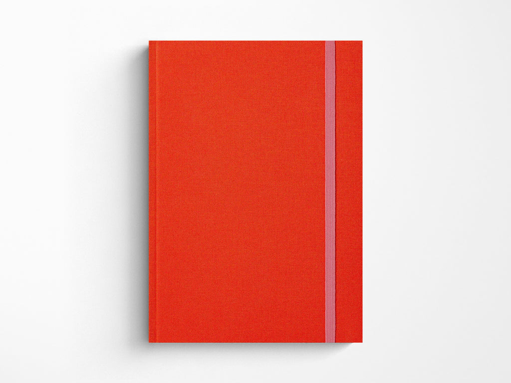 Notem BEA Notebook with Elastic Band - Bright Red