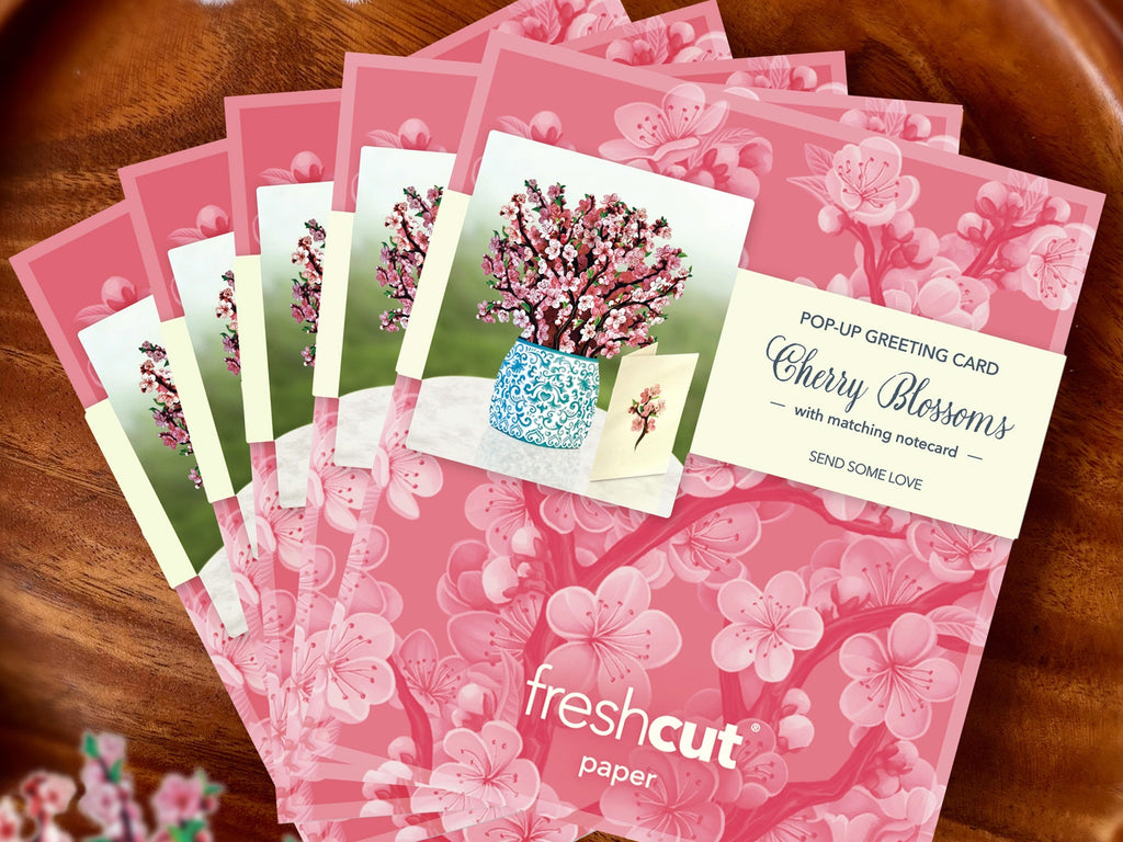 Cherry Blossom Pop Up Greeting Bouquet - Mini