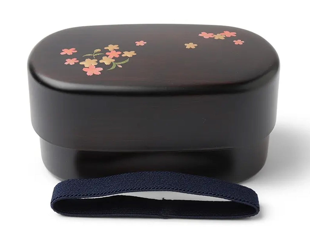 Bento Box - Woodgrain Sakura Blossom