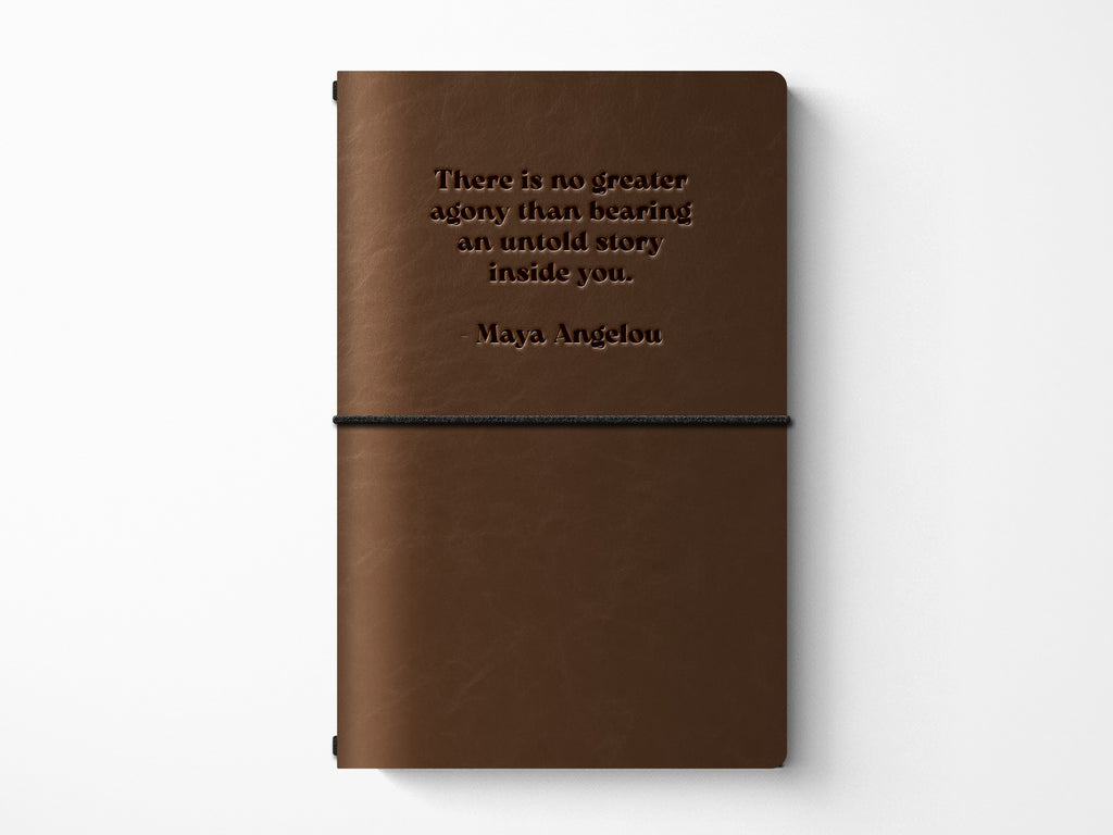 Black Voices Limited Edition Refillable Leather Journal - Maya Angelou