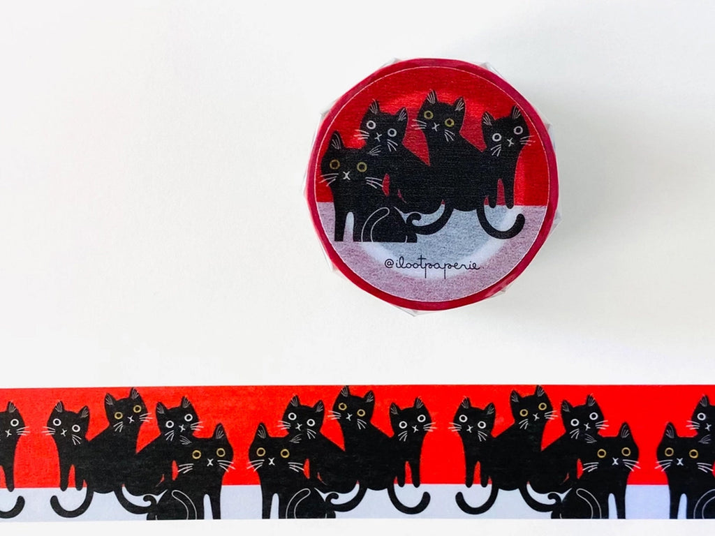 Blood Moon Meow Washi Tape