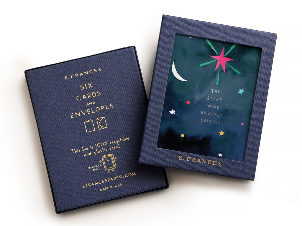 Brightly Shining Stars Holiday Cards - Set of 6