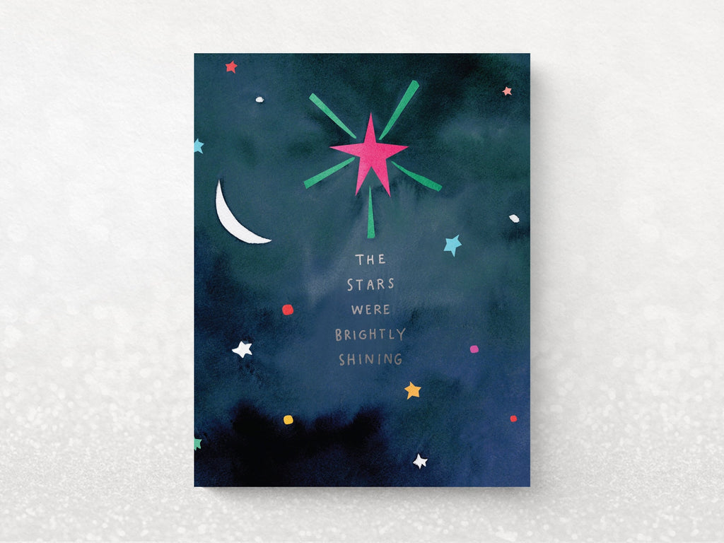 Brightly Shining Stars Holiday Cards - Set of 6