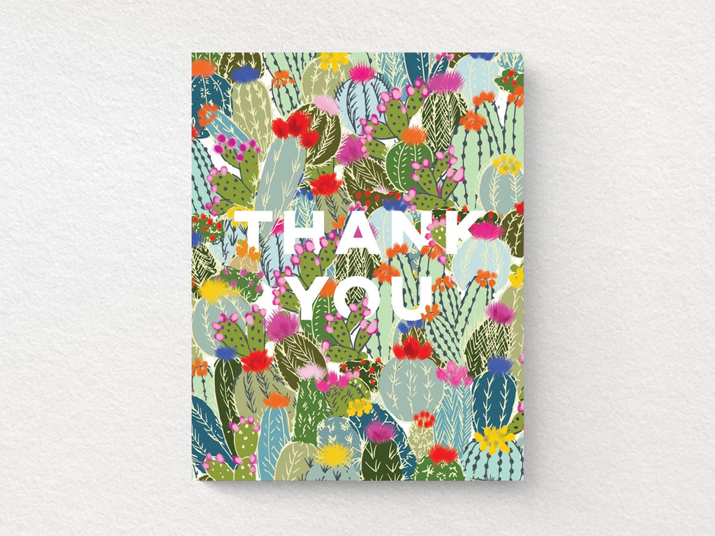 Cactus Explosion Thank You Greeting Cards, Box of 6