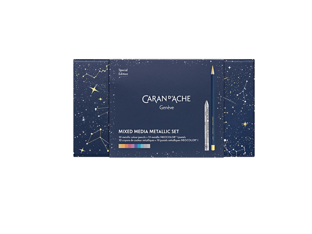 Caran D'Ache COSMIC BLUE Mixed Set – Special Edition