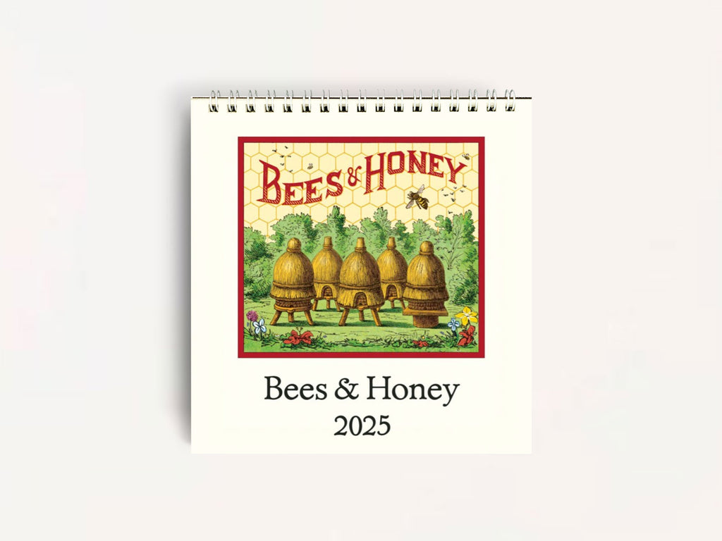 Cavallini 2025 DESK Calendar - Bees & Honey