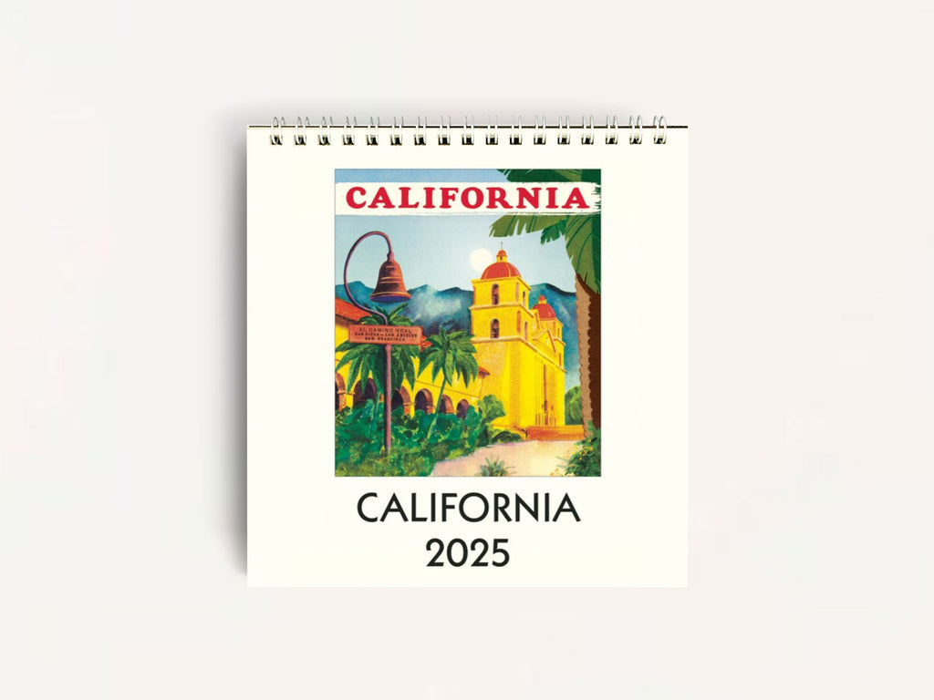 Cavallini 2025 DESK Calendar - California