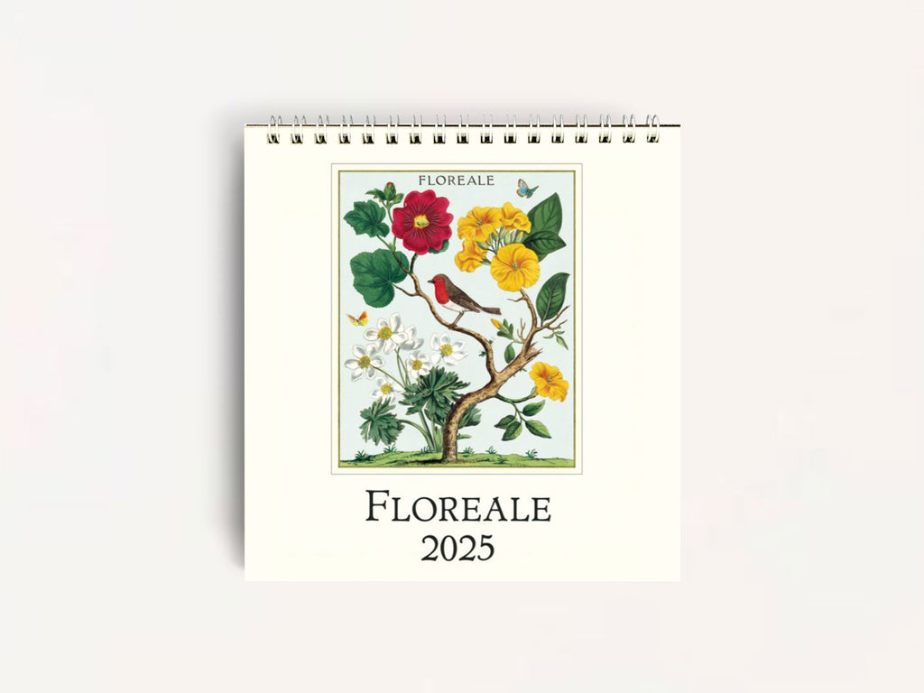 Cavallini 2025 DESK Calendar - Floreale