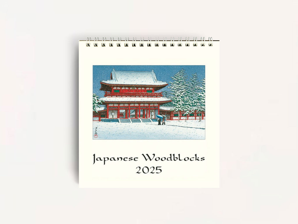 Cavallini 2025 DESK Calendar - Japanese Woodblock