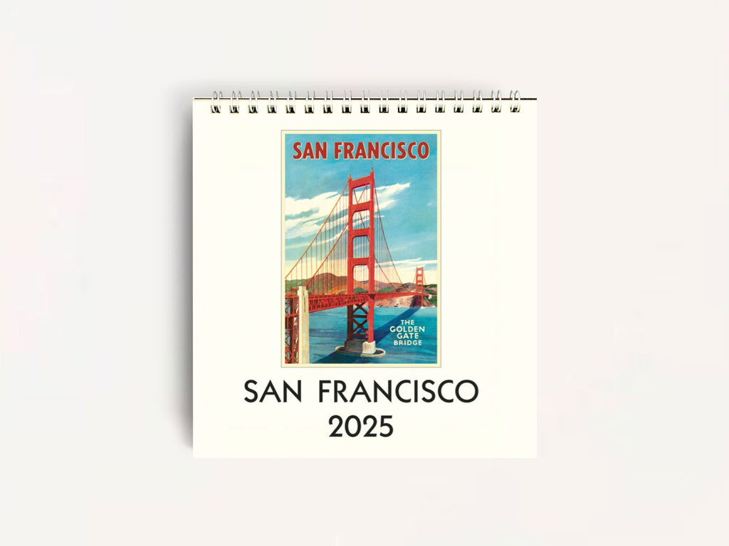 Cavallini 2025 DESK Calendar - San Francisco