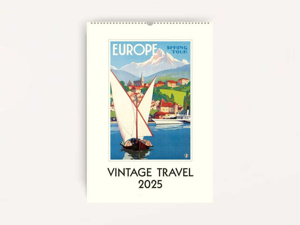 Cavallini 2025 WALL Calendar - Vintage Travel