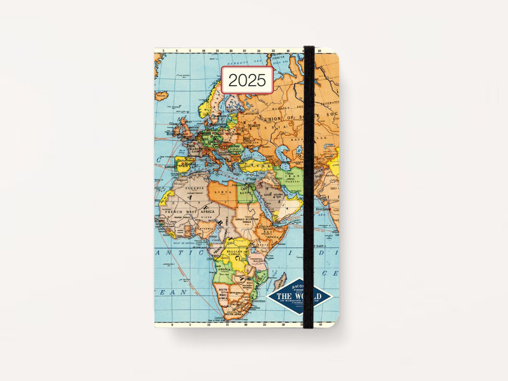 Cavallini 2025 WEEKLY PLANNER - Vintage Map