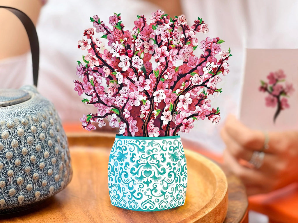 Cherry Blossom Pop Up Greeting Bouquet - Mini