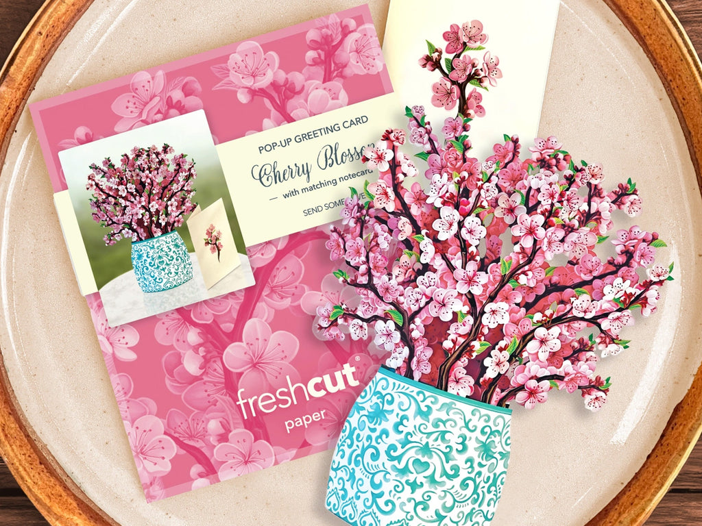 Cherry Blossom Pop Up Greeting Bouquet - Mini