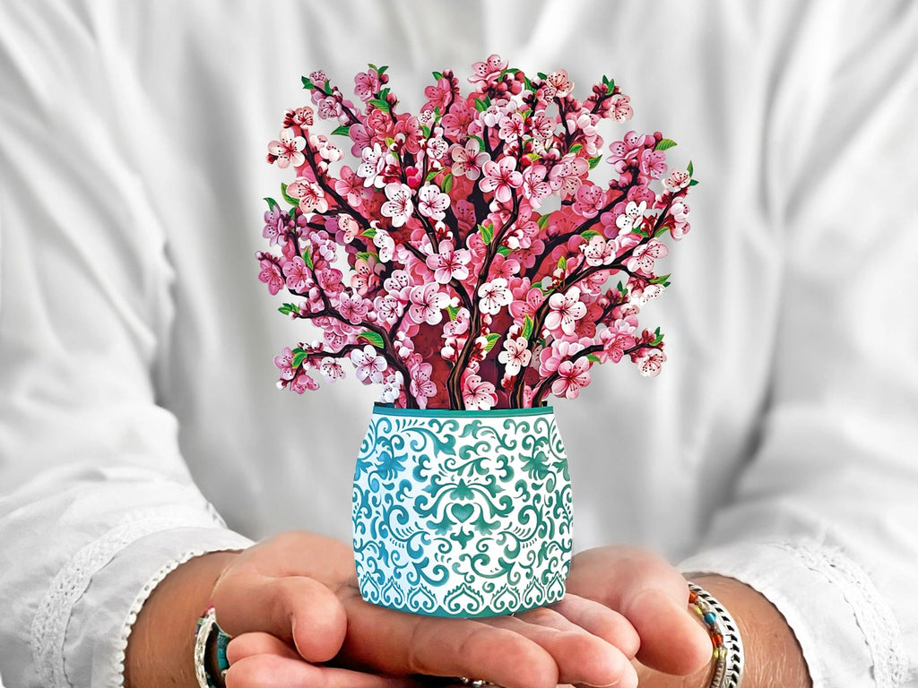 Cherry Blossom Pop Up Greeting Bouquet - Mini