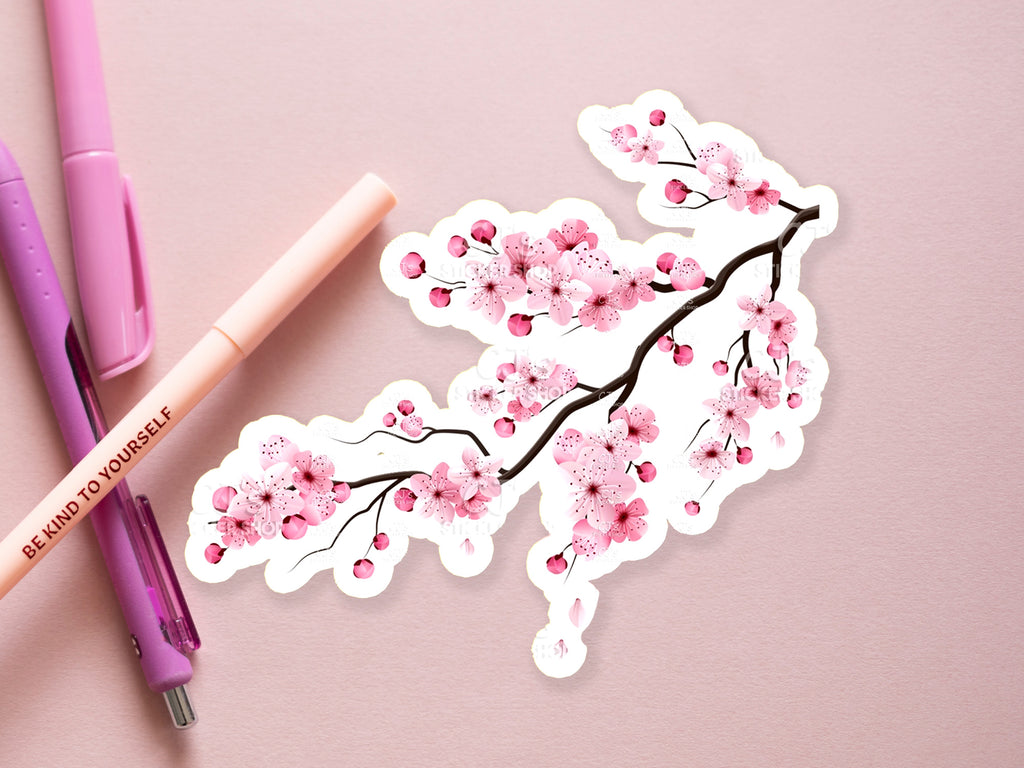 Cherry Blossom Sakura Branch Sticker