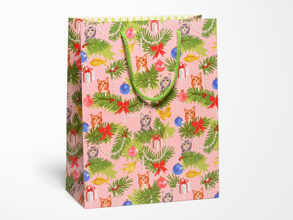 Christmas Cats Large Gift Bag