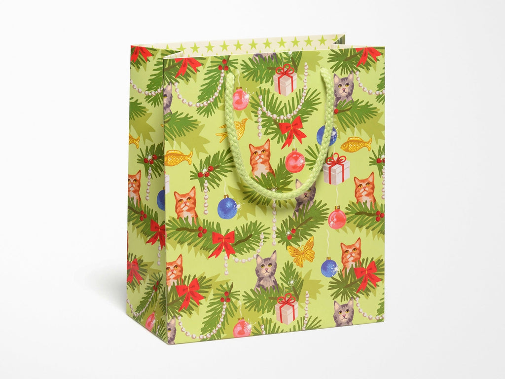 Christmas Cats Medium Gift Bag